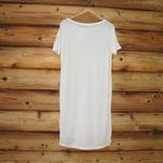 NWT Alexander Wang Cream Silk Blend Slub Knit T Shirt Dress White Photo 4