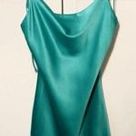 Brandy Melville Satin Cowl Neck Teal Green Dress Size S Photo 0