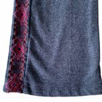 Lucky Brand VHTF: Lucky ꕥ Lotus Embroidered Tux Sweatpants ꕥ Heather Navy + Bright Pink Red Photo 2