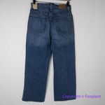 New! Madewelll Slim Wide-Leg Jeans in Crownridge Wash: Raw-Hem Edition, size 28 Photo 7
