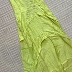 NWT SUBOO Silk Blend Maxi Dress Yellow Green Size XS Sleeveless Photo 4