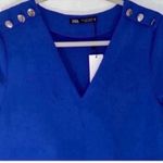 ZARA  Blue Mini Longsleeve Dress(Size Small) Photo 5