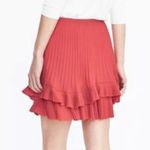 Banana Republic Coral Orange Pleated Ruffle Mini Skirt 6 Photo 1