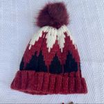 Women's Pom Ball Knit Beanie Hat One Size Winter Cozy Warm White Photo 5