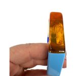 Multi Colored Lucite Domed Curved Unique Hexagonal Shaped Bangle Bracelet Photo 2