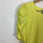 CeCe  Eyelet Puffed Sleeves Blouse Size Small Photo 1