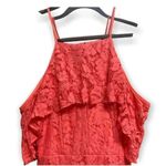 DO+BE  Coral Off the Shoulder Ruffle Mini Cocktail Dress Small Photo 0
