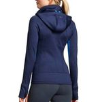 Athleta Strength Cozy Hoodie Full Zip Jacket Macaw Navy Royal Blue Size XS Photo 1