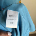 Avec Les Filles NEW  Floral Cascading Ruffle Midi Dress in Cerulean Blue Photo 8