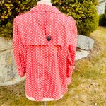 American Rag Coral & White Polka Dot Jacket Photo 8