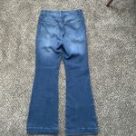 Hot In Hollywood Silky Denim Pull On Flare Jeans Size XSP Stretch 90s, Y2K Vibes Blue Photo 5