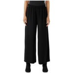 Eileen Fisher  Silk Georgette Crepe Black Wide-Leg Pant, Beach, Ankle Length M Photo 14