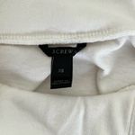 J.Crew Mockneck Button Shoulder Nautical Navy Stripe Cotton Sweater in White, XS Photo 3