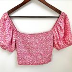 Hello Molly Pink Smocked Crop Cottage Festival Prairie Top Size 4 / Small Photo 5