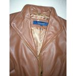 Cole Haan New Womens S Light Brown Soft Leather Jacket Italian Leather Lined Photo 10