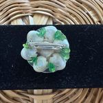 Vintage 1940's Sailormade Seashell Floral Brooch/Pink Yellow Green Jewelry Pink Photo 1