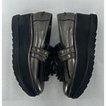 Stuart Weitzman  Loafers Shoes Platform Chunky Y2K Metallic Size 8.5 M Grey​​​ Photo 3