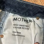 Mother High Waisted Looker Petite Jeans Clean Sweep Dark Wash Size 25 Blue Photo 4