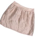 Loft  Pink Skirt Women's Size 6, Mini, Lined, Zipper, Career, Casual Linen‎ Blend Photo 4