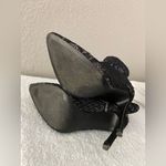 Steve Madden Lovely Black Lace Fabric Pointed Toe Sock Boots 6.5US Photo 3