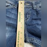 Buckle BKE Harper Jeans Women's 30 Blue Denim Capri Stretch Distressed Faded Photo 1