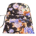 Ulla Johnson  Quilted Wristlet Clutch Bag Travel Pouch Cosmetic Black Floral Photo 1