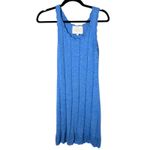 Victor Glemaud Cotton Knit Ribbed Bodycon Fitted Mini Dress Size Small Blue Photo 2