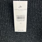 Ann Taylor Factory Women's M Black Metallic Sweater Bow Detail Pullover Size M Photo 6