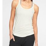 Athleta Revive White Ribbed Strappy Athletic Tank Top M Photo 0