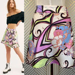 Free People Free People Phoebe Printed Mini Skirt Photo 1
