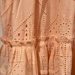 Cleobella  Peach eyelet Mini Dress medium‎ Photo 3