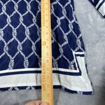 Debbie Katz Tunic Shirt Dress XL Cover Up White Navy SANDY PIPER Resort Boating Blue Photo 8