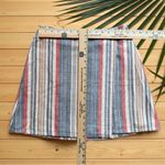 Anthropologie Porridge Clothing Striped Cotton Wrap Skirt - Size Small Photo 7