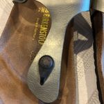 Birkenstock  Women’s Gizeh Birko-Flor Silver Flip Flop - Size 38 Photo 1