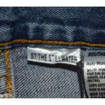 Southern Stitch Ladies Straight Leg Embroidered Denim Blue Jeans Size 33 33R Photo 8