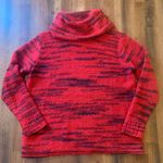Kensie  Sweater Large Red Black Cowl Neck Knit 
Casual Winter Warm Long Sleeves Photo 0