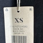 Nic+Zoe NZT  Short Sleeve Side Slit Woven Slub Midi Dress Size XS Black Photo 3