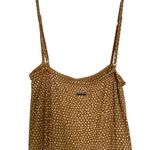 Billabong Gold Yellow Polka Dot Bohemian Sleeveless Playsuit Jumpsuit Size XS Photo 3