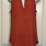 Market & Spruce  Red Sleeveless Blouse Top Loose Fit Stitch Fix Medium NWT #1760 Photo 1