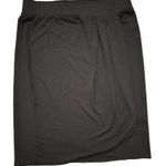 CAbi  Delicious Black Tulip Hem Faux Wrap Skirt size Small 395 Jersey Knit Pencil Photo 0