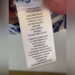 BeachLunchLounge Women’s Rayon Blue and White Striped Blouse Size M Photo 6