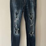 American Eagle  Distressed Dark Wash Jeggings Photo 0