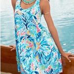 Lilly Pulitzer  Melle Trapeze Tank Dress Serene Blue Tippy Top S Summer A-Line Photo 0