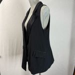 We The Free Free People  Lennie Long Vest in Black SZ Small Photo 8