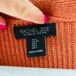 Rachel Zoe Pullover Knit Sweater Orange Sz Small Photo 3