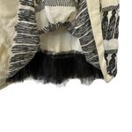 Anthropologie NWT  Girls From Savoy A-line skirt black tassel design L Whimsigoth Photo 7