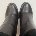 Nine West  Women's Quinah Ankle Boot Booties Dark Brown Suede Leather 8.5 Photo 7