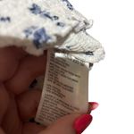 Urban Outfitters  White Blue Floral Off Shoulder Crop Top‎ Size XS stretchy Photo 5