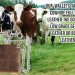 CLASSIC RFID Blocking Mens bi-fold Style Cowhide Leather Steel Chain Wallet, buffalo vintage leather Photo 5