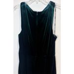 Vince Camuto  Green Velvet Sleeveless Cross Halter Neck Sheath Dress Size 14 NWOT Photo 6